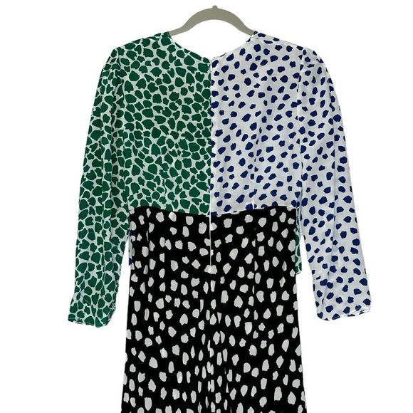 RIXO London Chelsea Dress Silk Polka Dot Maxi | Size M - Picture 8 of 12